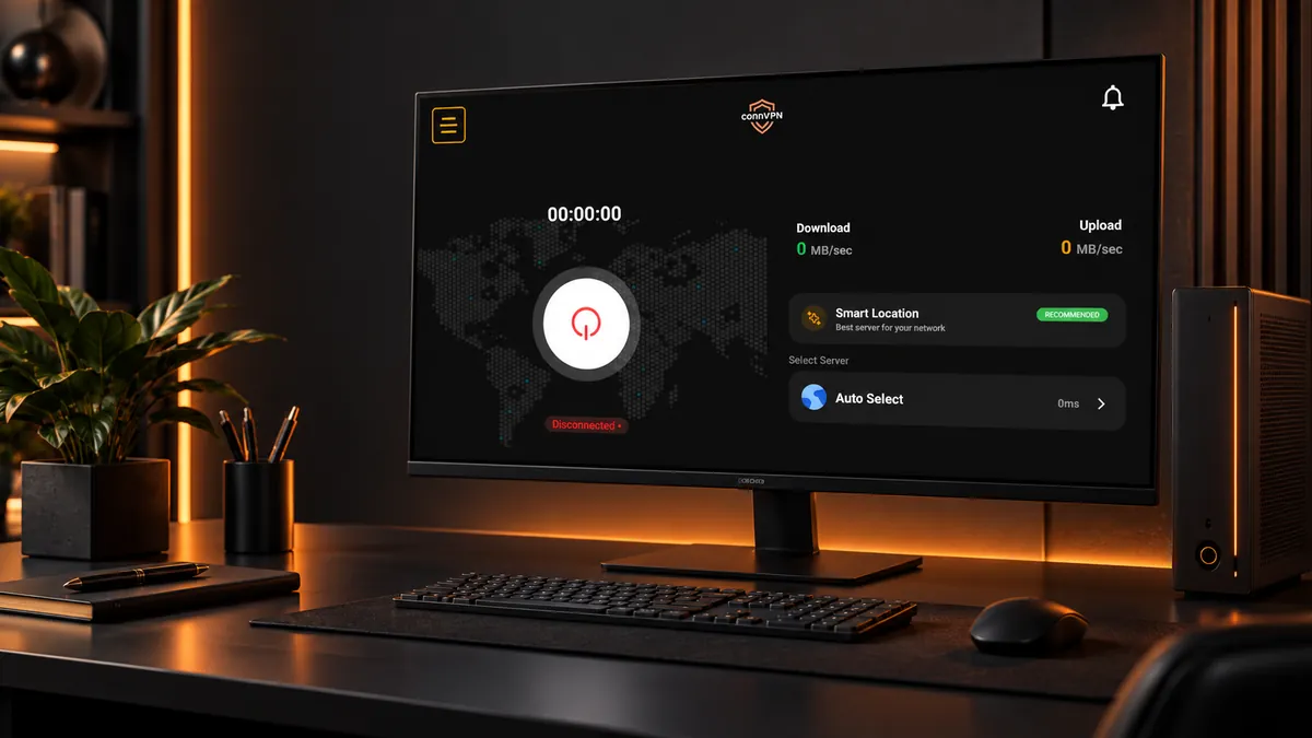 XCONN VPN app running on Windows